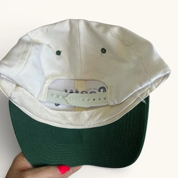 Vintage Seattle Two Tone Baseball Cap Green White Snapback Sportscap